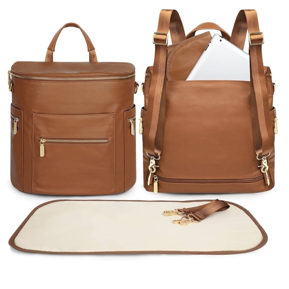 Leather Diaper Bag